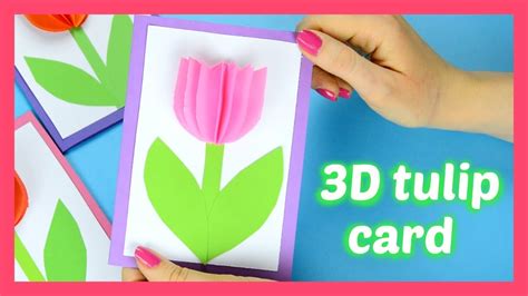 How to Make A Homemade Tulip Card for Spring My Baba