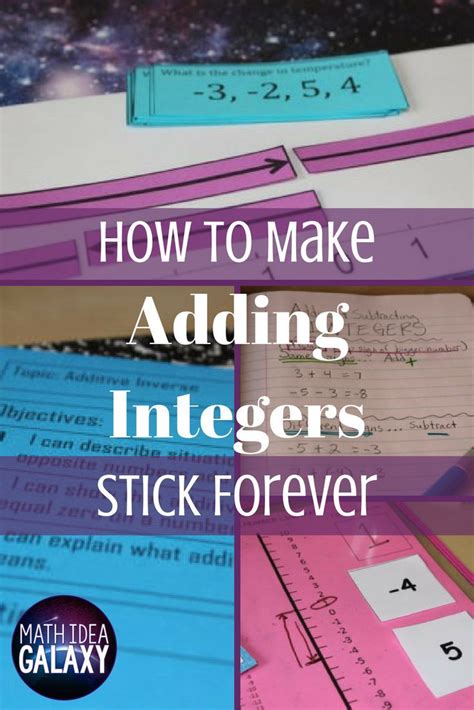 How to Make Adding Integers Stick Forever Adding integers, Math