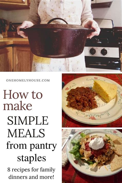How to Make Basic Meals from Pantry Staples