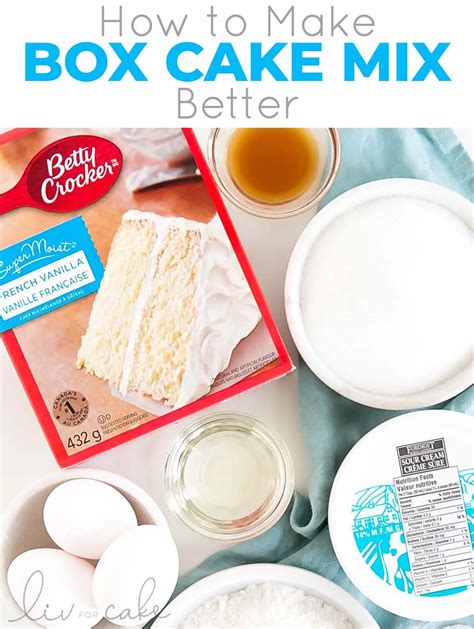 How to Make Boxed Cake Mix Better - 10 Box Cake Upgrade Ideas - Fo…