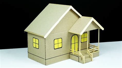 How to Make Cardboard House Beautiful DIY Home Making Project YouTube