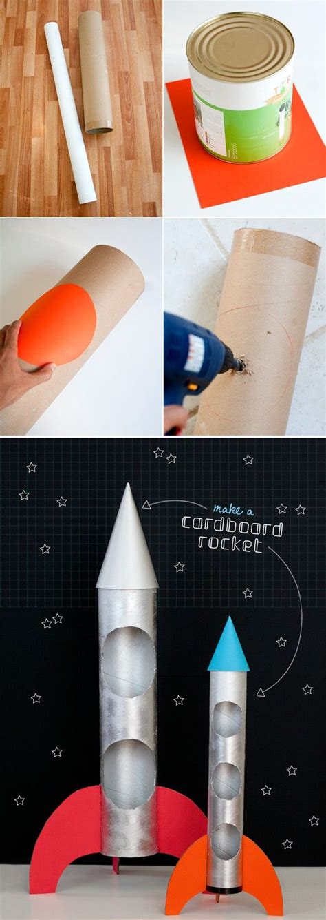 How to Make Cardboard Rockets DIY & Crafts Handimania