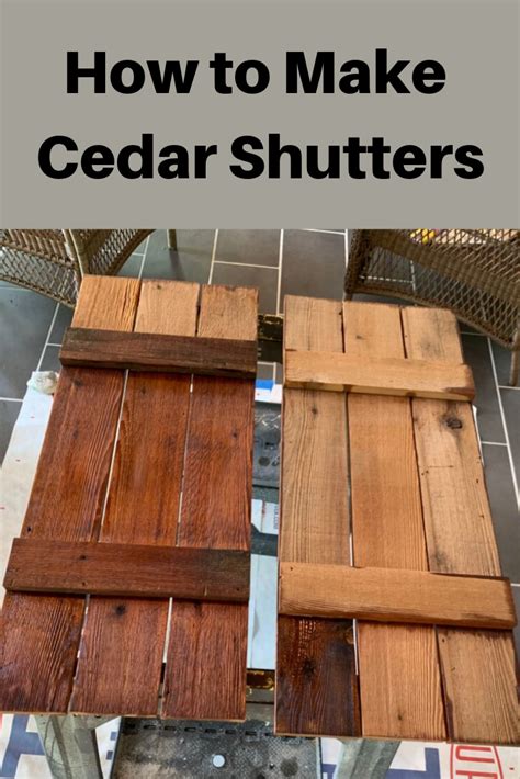 How to Make Cedar Shutters