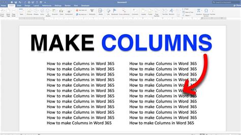 How to Make Columns in Word Online - offidocs.com