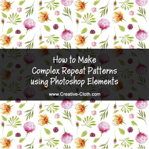 How to Make Complex Repeating Patterns using Elements Linda