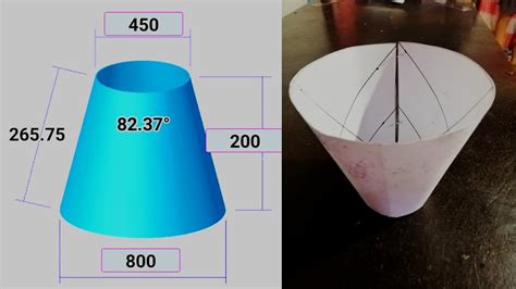 How to Make Cone Pattern / using Cone Calculator App ( tagalog tutorial