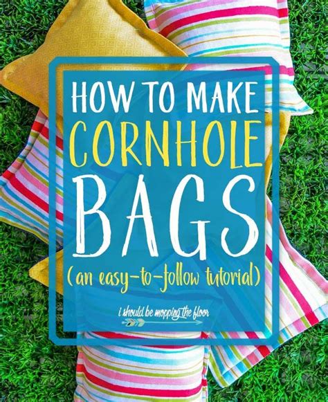 How to Make Cornhole Bags StepbyStep Tutorial Cornhole Bags DIY