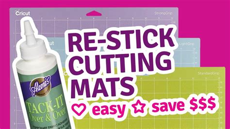 How to Make Cricut Mat Sticky Again - Easy Way! Save Money!