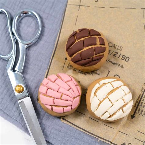 How to Make Cute Concha Pattern Weights A Polymer Clay Tutorial