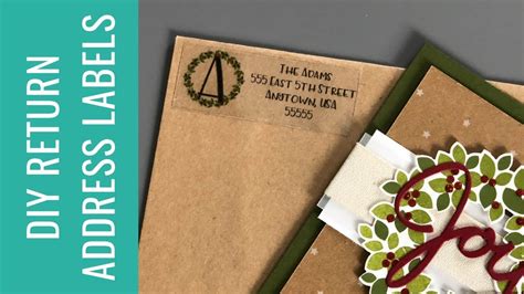 How to Make DIY Return Address Labels with Cricut YouTube Address