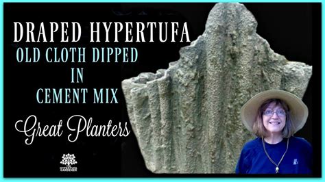 How to Make Draped Hypertufa Planters - Part 1 - YouTube