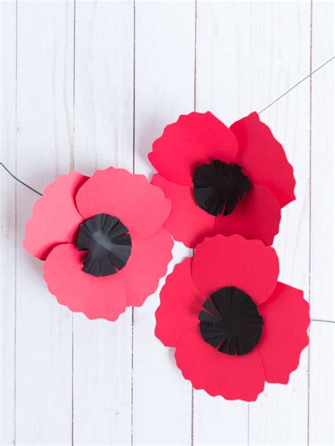 How to Make Easy Paper Poppies Design Improvised