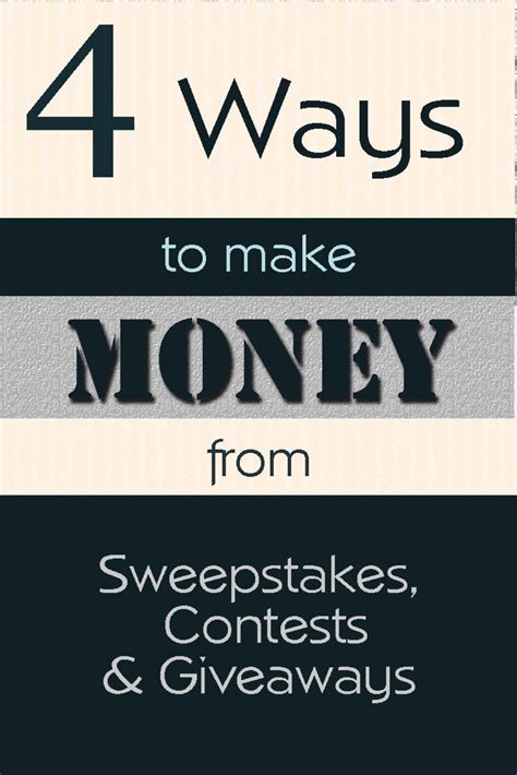 How to Make Extra Money Through Contests Giveaways amp Sweepstakes