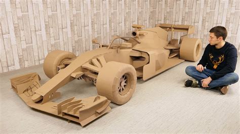 How to Make FORMULA 1 Car from Cardboard for 500 hours YouTube