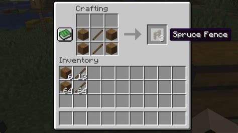 How to Make Fence in Minecraft in 3 easy Steps