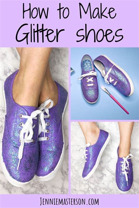 How to Make Glitter Shoes - Jennie Masterson