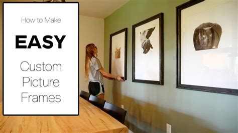 How to Make HUGE DIY Custom Picture FramesSO EASY! YouTube