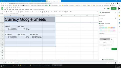 How to Make Header Row in Google Sheets YouTube
