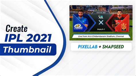 How to Make IPL 2024 Thumbnail Cricket Thumbnail for