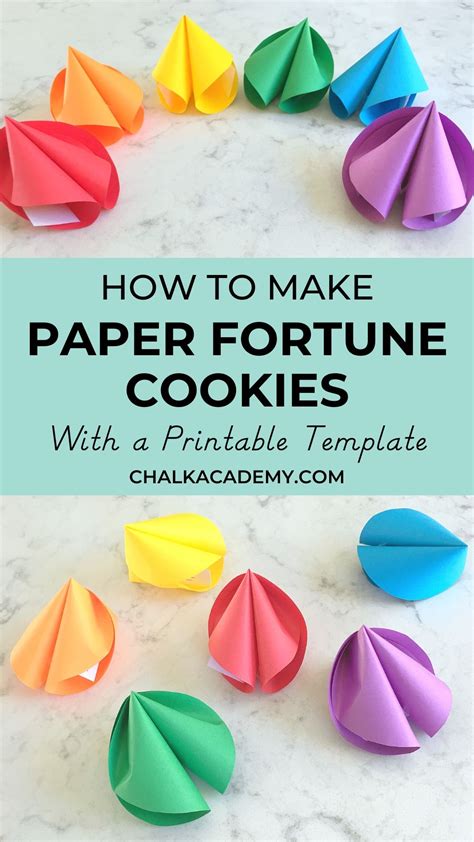 How to Make Paper Fortune Cookies with Template (Video Tutorial