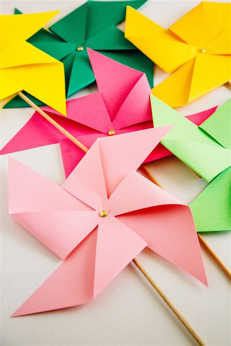 How to Make Paper Pinwheels - The Easy Way - Design Improvised