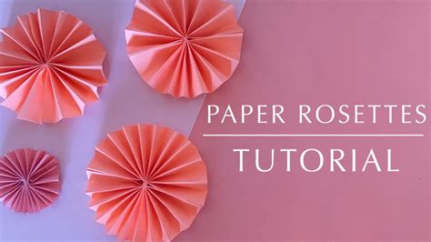 How to Make Paper Rosettes DIY Paper Flower Tutorial with Free Template