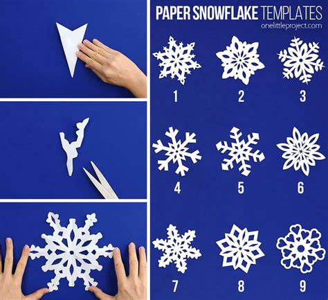 How to Make Paper Snowflakes One Little Project Paper snowflake