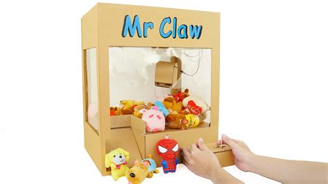 How to Make Powered Claw Machine from Cardboard YouTube
