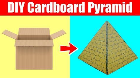 How to Make Pyramid from Cardboard DIY Pyramid YouTube