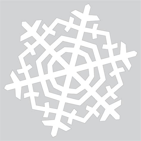 How to Make Six Pointed Crystal Snowflake Tutorial Template Free