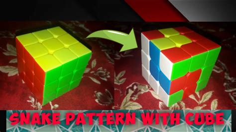 How to Make Snake Pattern with Rubiks cube easily Gill Nation YouTube
