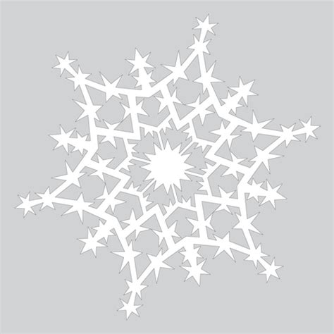 How to Make Sparkling Paper Snowflake Pattern Free Printable