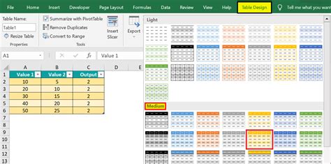 How to Make Table Style in Excel
