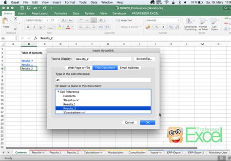 How to Make Table of Contents with Macro in Excel Microsoft excel