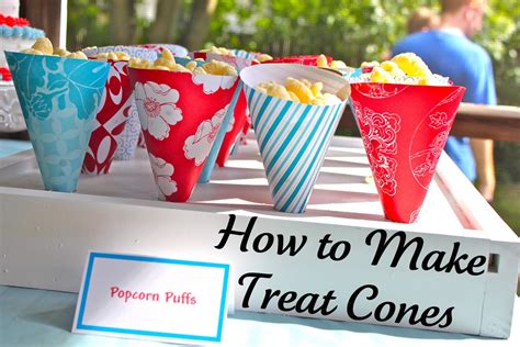 How to Make Treat Cones {A Tutorial and Free Template} Smashed Peas
