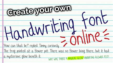 How to Make Your Handwriting a Font YouTube
