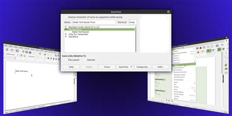 How to Make Your Own AutoText Templates in LibreOffice Writer Make