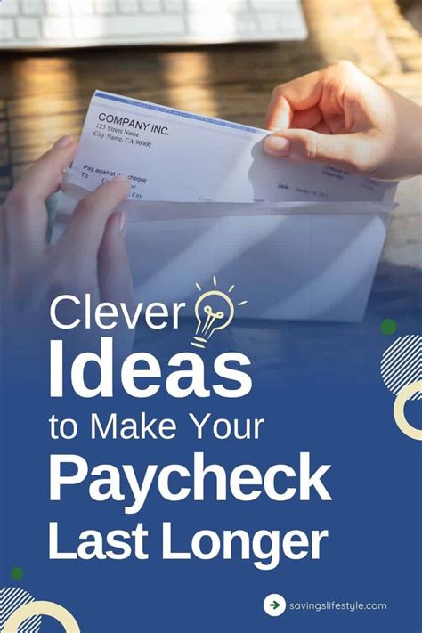 How to Make Your Paycheck Last Longer