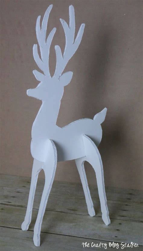 How to Make a 3D Reindeer Christmas Decoration