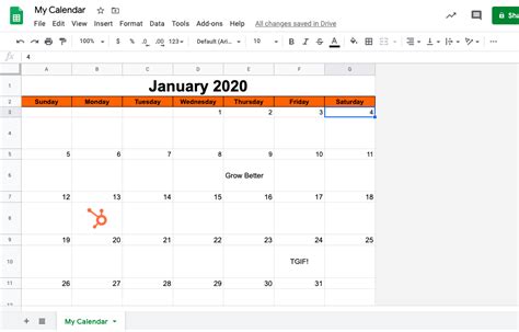 How to Make a Calendar in Google Sheets
