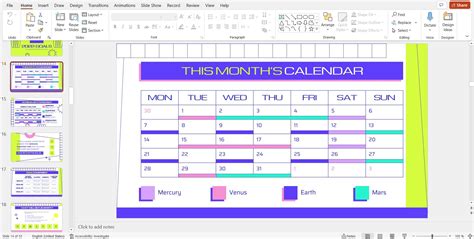 How to Make a Calendar in PowerPoint in 2 Ways