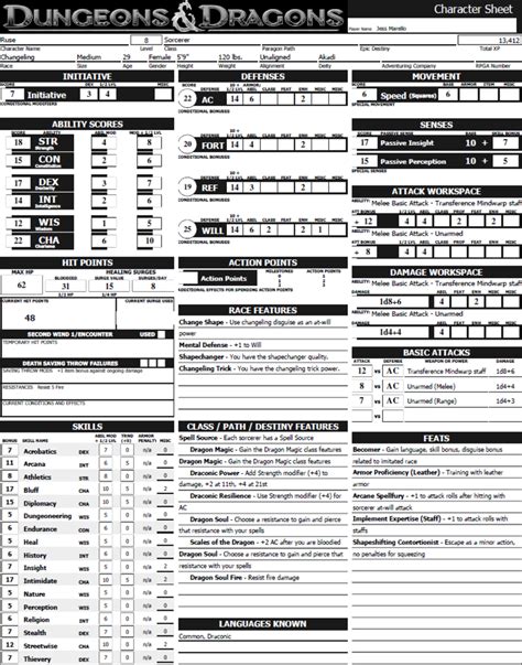 How to Make a Character for 4th Edition Dungeons & Dragons HobbyLark