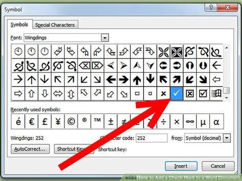 How to Make a Check Mark with a Keyboard in MS Office