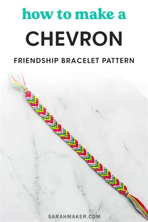 How to Make a Chevron Friendship Bracelet Sarah Maker