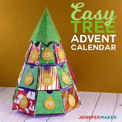 How to Make a Christmas Tree Advent Calendar with Cricut Maker