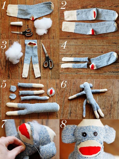 How to Make a Classic Sock Monkey Easy DIY Tutorial Free Pattern