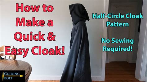 How to Make a Cloak No sewing required! YouTube