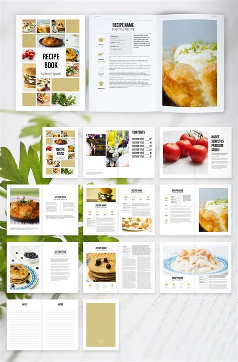 How to Make a Cookbook Template in InDesign Cookbook template