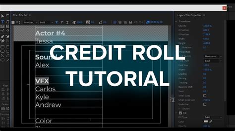 How to Make a Credit Roll in Premiere Pro (Rolling Credits Tutorial
