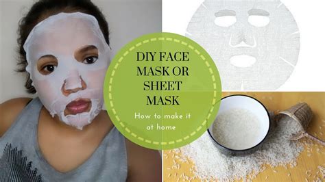How to Make a DIY Sheet Mask At Home